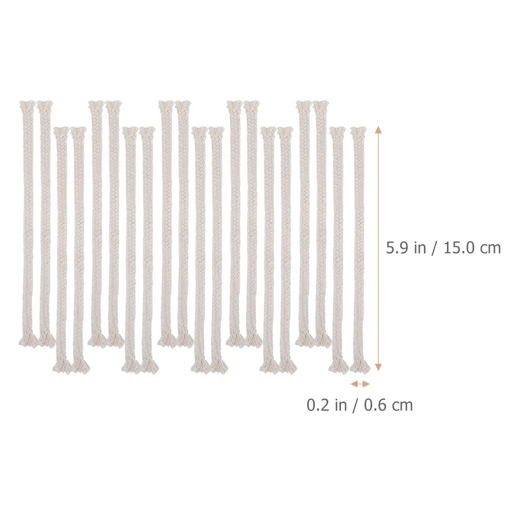 20ks dlouhé palič alkoholy knot bavlna lano knot pro petrolej alkoholy mazat lampa