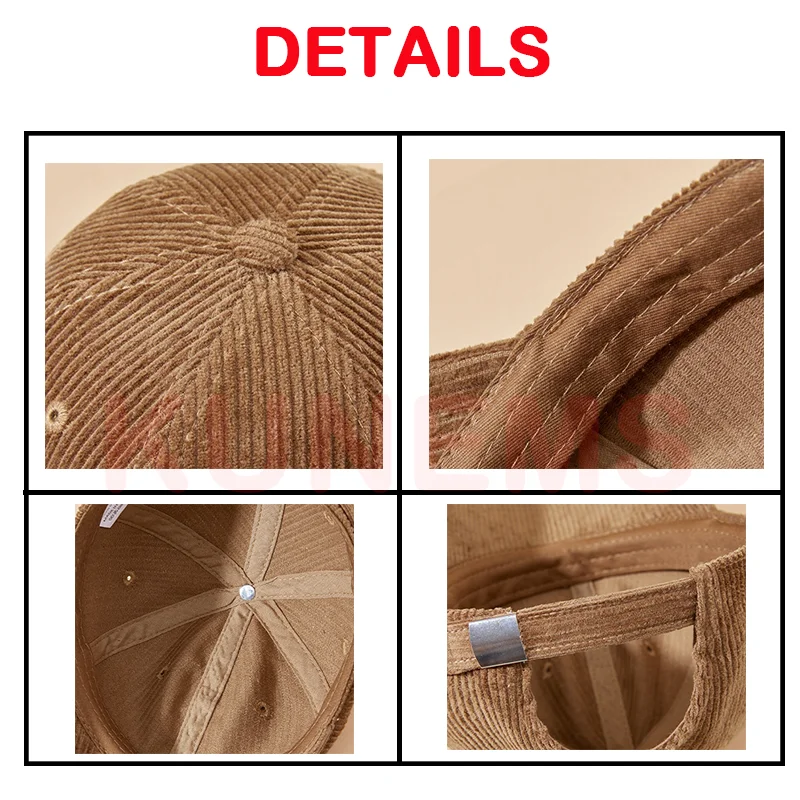 KUNEMS Corduroy Hat for Women and Man DIY Embroidery Baseball Caps Design Print Hats Soft Top Hat Unisex baseball cap,baseball caps,baseball hats