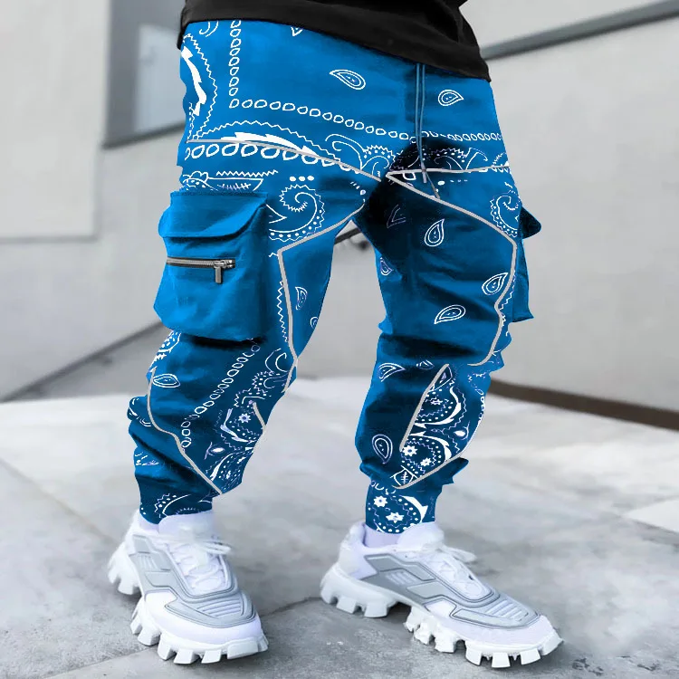 【BAON】[unisex] Dimella Banding Bermuda Cargo Sweatpants FB County Heavyweight Baggy Cargo Sweatpants