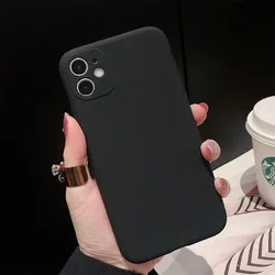 Sleek Matte Soft Silicone Phone Case for MOTO Edge 5G 2024 (Black)
