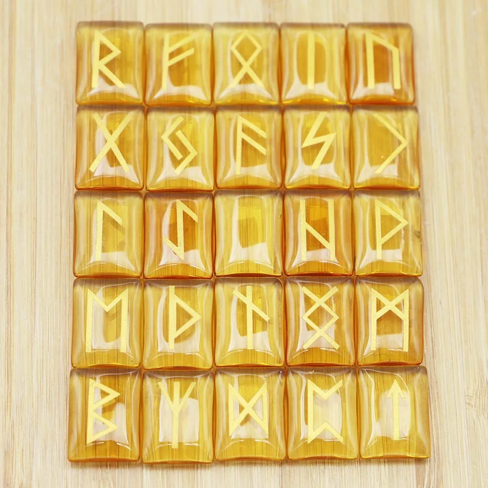 New Natural Rune Stone Agate White Crystals Divination Meditation Alphabet Sandblasted Lettering Carnelian Gift Collection 25Pcs