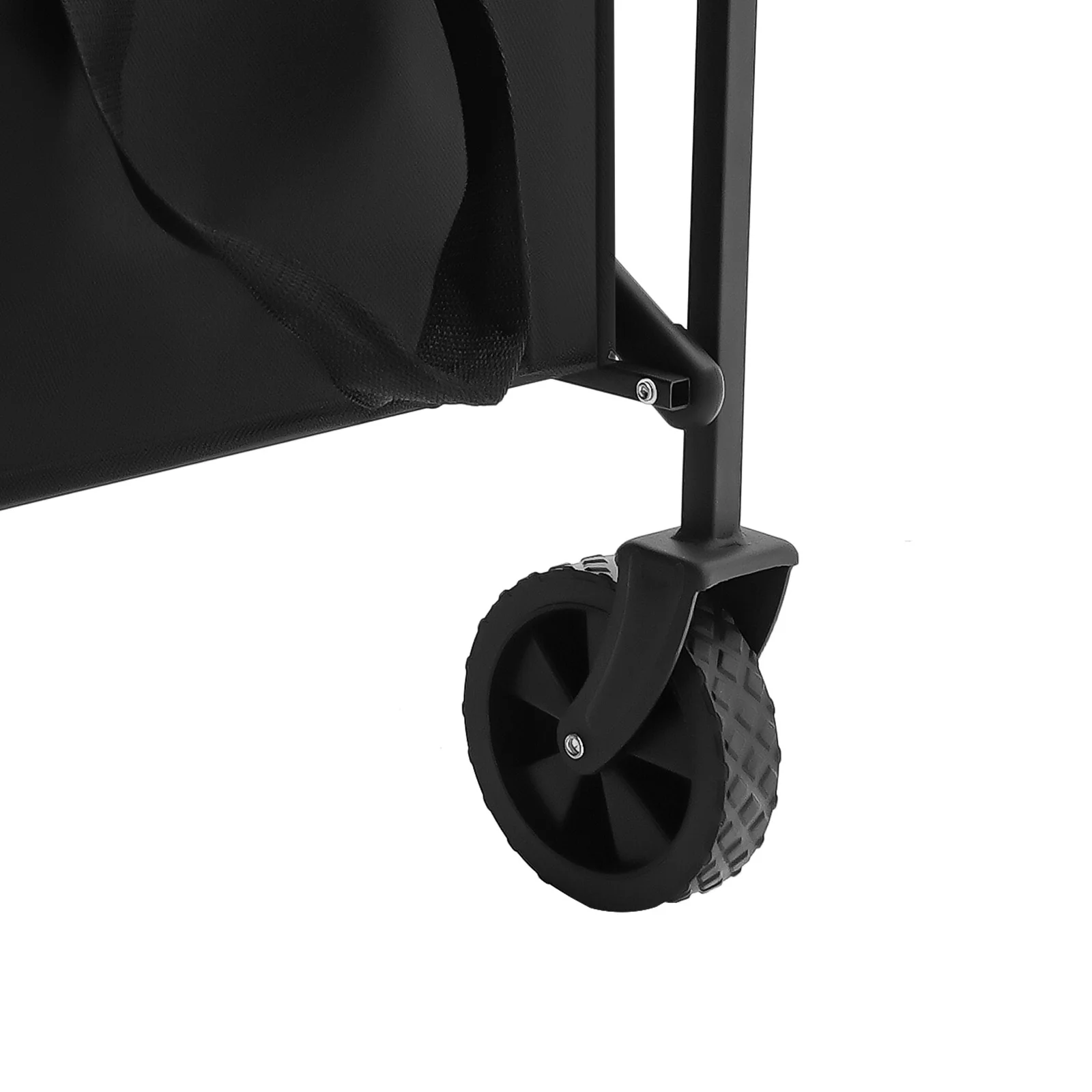 Zusammenklappbarer Wagenwagen, robust, 176 Pfund Kapazität, zusammenklappbarer Mehrzweckwagen mit 360° ° Räder für Outdoor, Shopping, Camping und Strand – Detail 7