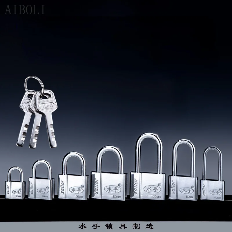 1set 0.5-2M lengthen Steel Chain lock padlock with key Anti-theft Security  for big door Bicycle locking Hardware Improvement - AliExpress