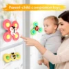 3PCS Suction Cup Fidget Spinner Toy For kids Infant Sensory Relief Stress Educational Bath Toys Baby Games Rotating Rattle Gift 5