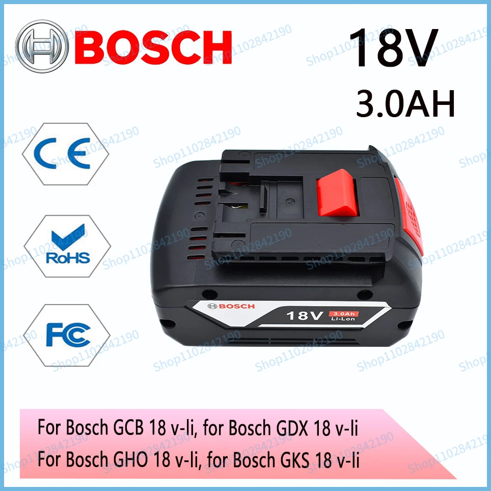 

100% original 18V 3.0AH, 100% original rechargeable lithium-ion battery, 18V backup battery, BAT609 suitable for Bosch