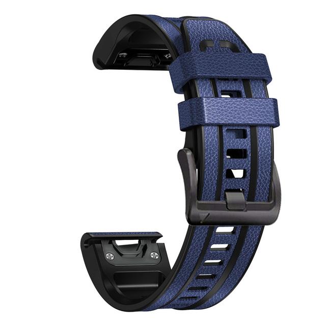 Watchbands For Garmin Fenix 7 7X 6 6X Pro 5 5X Plus 3HR Smart Watch Leather+Silicone Quick Easyfit Wrist Straps Bracelet
