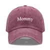 Vintage Washed Cotton Baseball Cap For Women Mommy Embroidery Mom Hat Mother's Day Birthday Gift Wholesale Dropshipping 3
