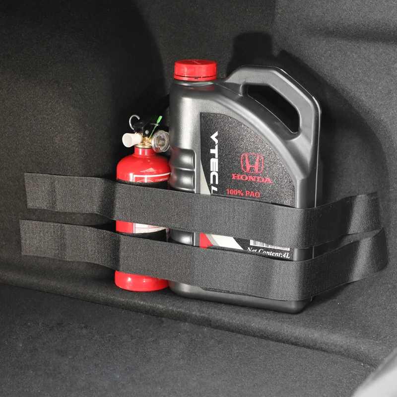 Universal Car Elastic Fixing Belt Trunk Interior Fire Extinguisher Fixed Belts Binding Strap Tapes Car Organizer Accessories