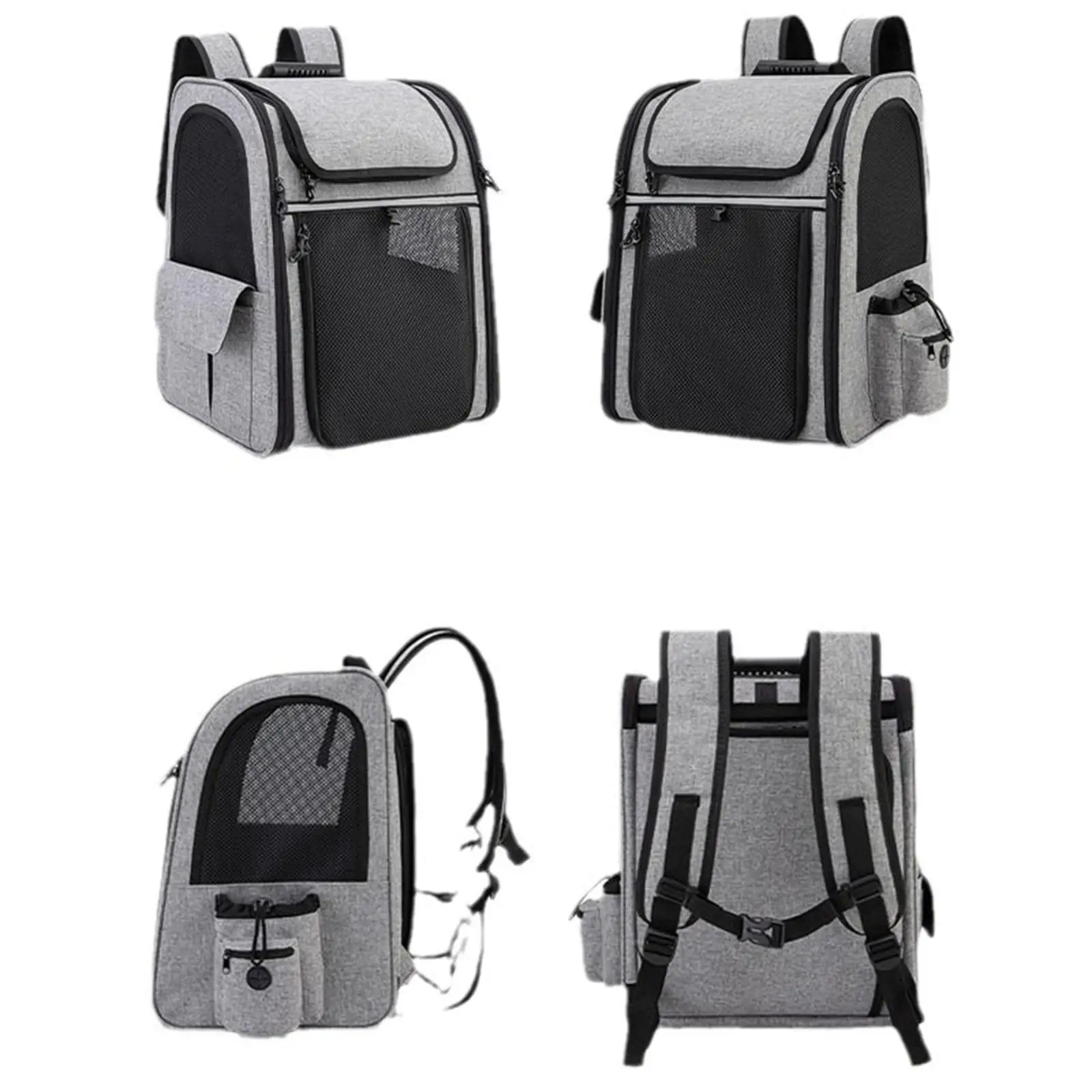Dog Backpack Carrier Breathable Mesh Large Capacity for Small Dogs and Cats Lightweight Expandable Walking Traveling Hiking