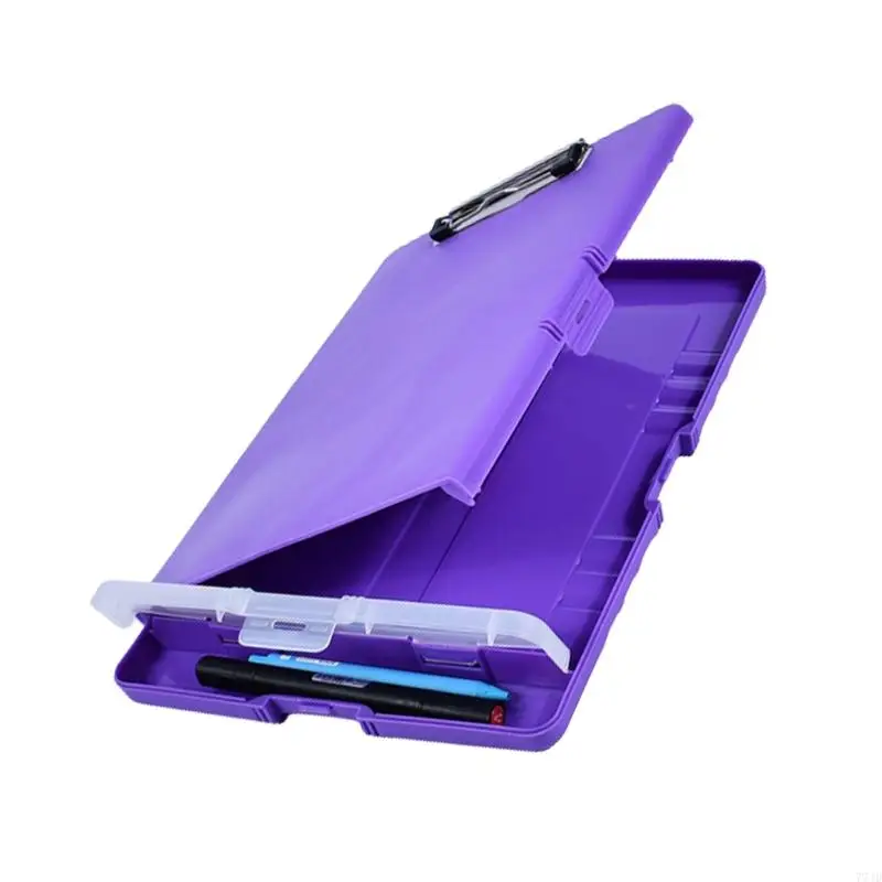 77JD Portable File Case with Clipboard and Pen Box