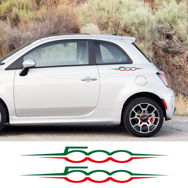 For Fiat 500 500X 500L 500E 500C Car Side Waist Line PVC Stickers Sports  Styling Vinyl