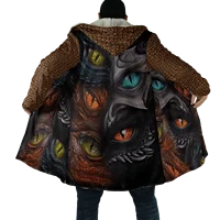 PLstar Cosmos Mens Cloak Tattoo Skull Dragon 3D All Over Printed Fleece Hooded Cloak Unisex Casual Thick Warm Cape coat PF72 2