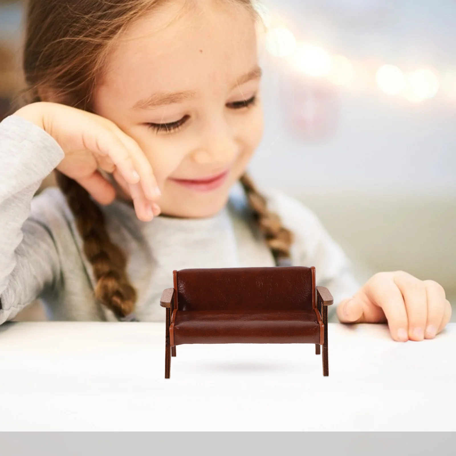

Miniature Sofa Chair Mini Wooden Sofa Chair House Layout Furniture
