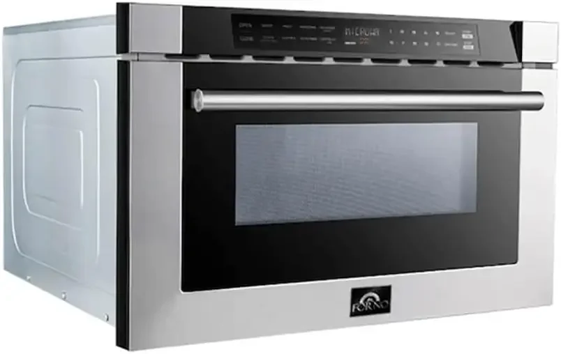 24" Inch. Microwave Drawer Oven with Touch Open Door - 1.2 Cubic Feet Electric Oven Capacity - Stainless Steel Child Safety Lock 2