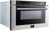 24" Inch. Microwave Drawer Oven with Touch Open Door - 1.2 Cubic Feet Electric Oven Capacity - Stainless Steel Child Safety Lock 2