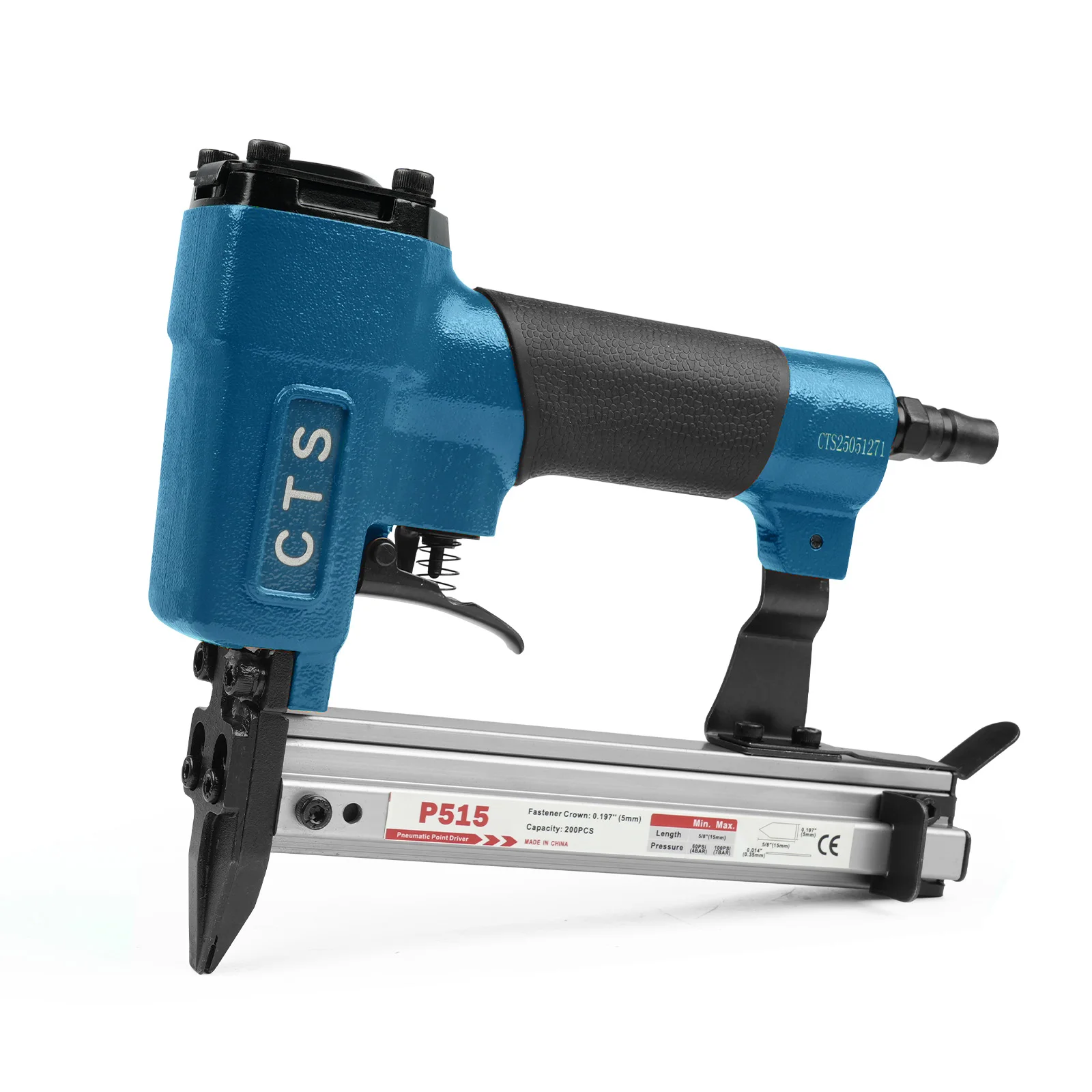 P515 공압식 플렉시블 포인트 드라이버 (1000개의 플렉시블 포인트 못 포함), 트리거 잠금 장치가 있는 에어 액자 제작용 네일러