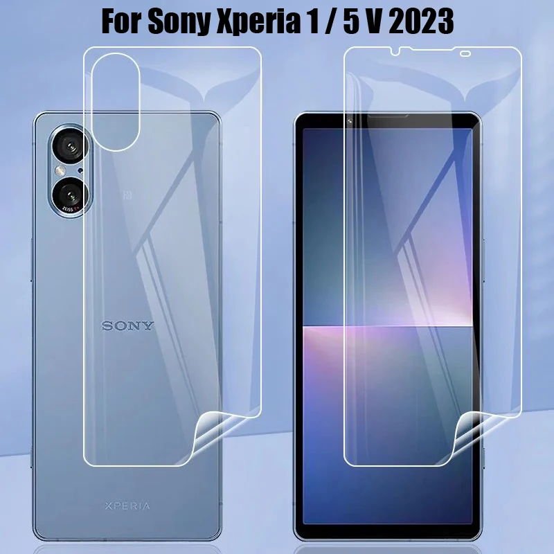 

6PCS Matte Hydrogel Film for Sony Xperia 1 5 V 2023 Front and Back Protective Film Soft Screen Protector Not Glass