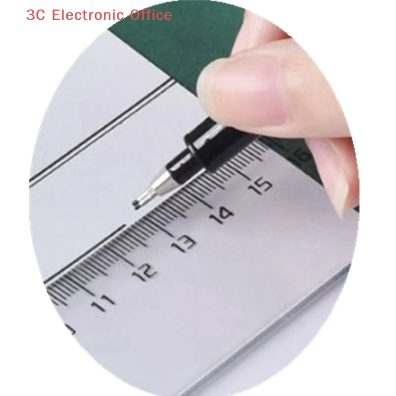 [3SC] 더블 라인 젤 펜 0.1mm/0.3mm/0.5mm 건축 설계 시험 필수품 필기 ..