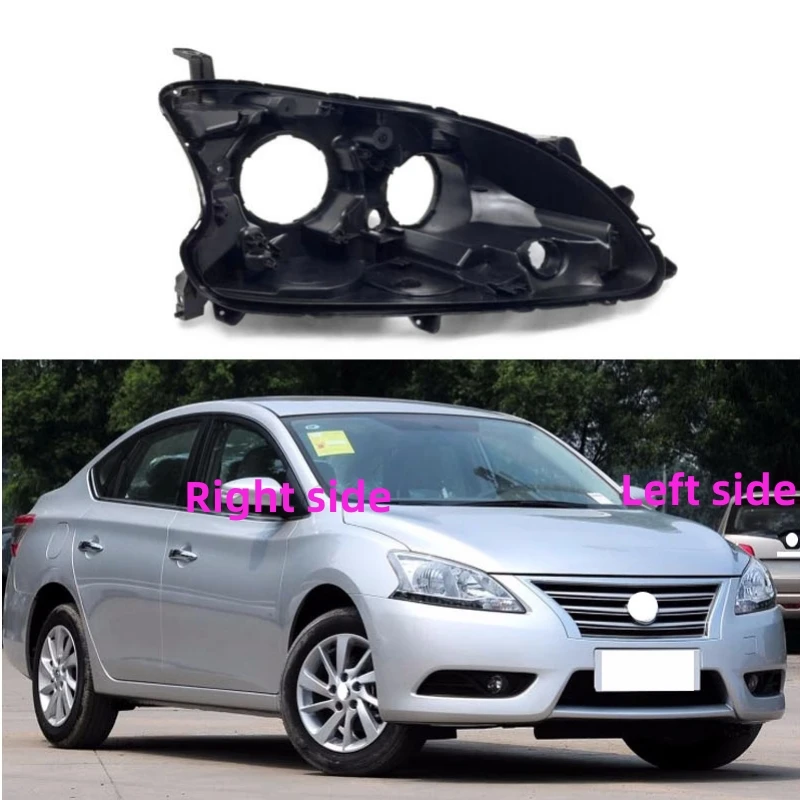 

For Nissan Sentra Sylphy 2012 2013 2014 2015 Headlight Base Headlamp House Rear Cover Auto Headlight Black Back Rear Shell