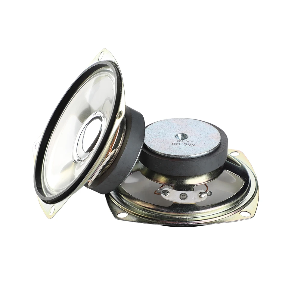 2Pcs 3 Inch 8 Ohm 5W Square Speaker Midrange Waterproof Transparent Film for Voice Broadcast DIY Bluetooth Loudspeaker bluetooth speaker mini bluetooth speaker audio speaker