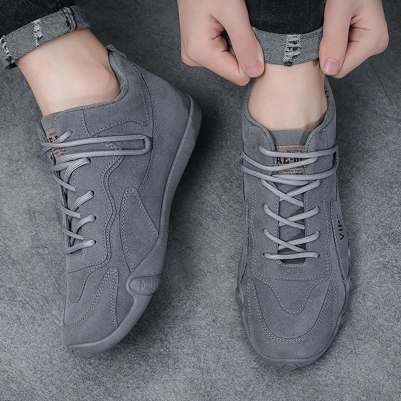 Sport Shoes Men Breathable Anti-slip Work Outdoor Hiking Skateboarding