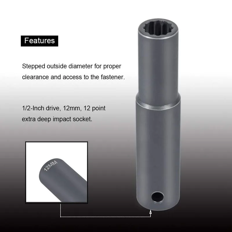 ƮƮ  60 ø  Ŀ  Ʈ J-44706 J-36003-A, Ʈ  ,  Ƽ , 12mm, 12PT, 1/2 ġ ̺