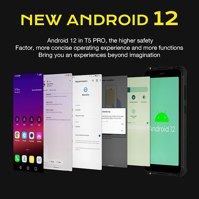 Hotwav T5 Pro 4G Rugged Smartphone Android 12 OS MTK6761 6.0 Inch Screen 4GB 32GB 7500mAh Massive Battery 13MP Main Camera 2022 3