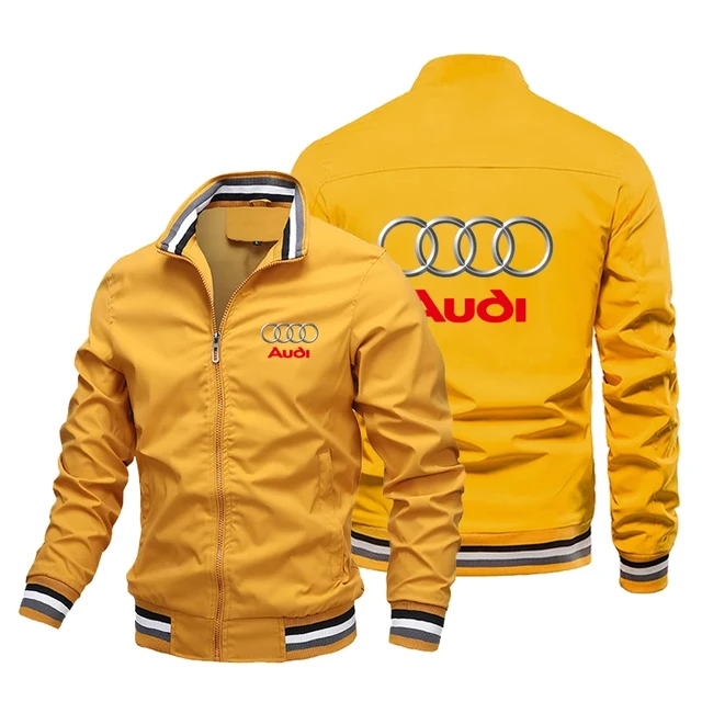 Men's Racing Jacket Audi A8 Car Logo Jacket Fashion Oversized Sport Motorcycle Jacket Windproof Cycling Motorcycle Jacket
