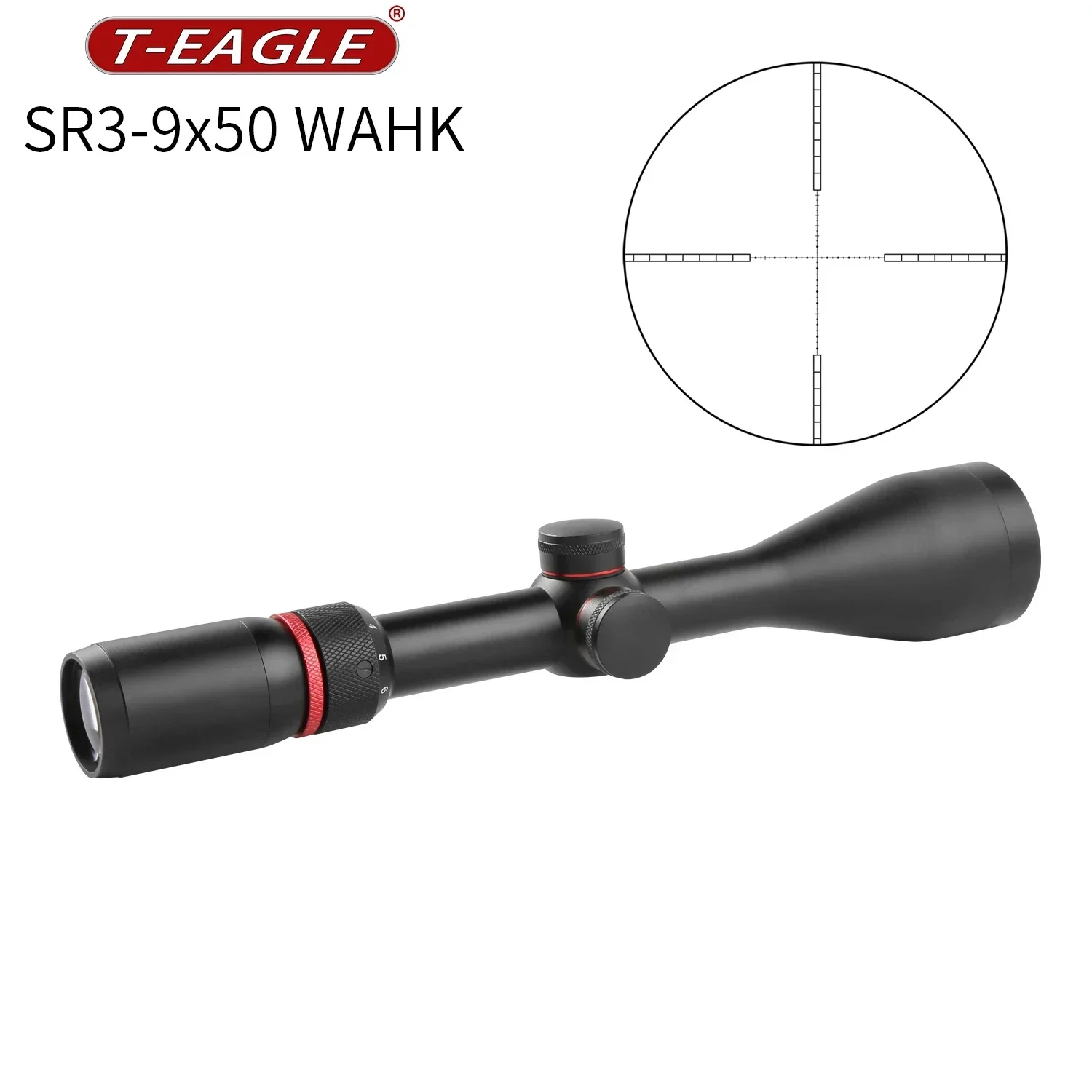 

T-EAGLE Optics SR 3-9X50WA HK Airsoft PCP Sight Air Gun Tactical Rifle Scopes Hunting Spotting RiflesScope Collimator Thin Bord