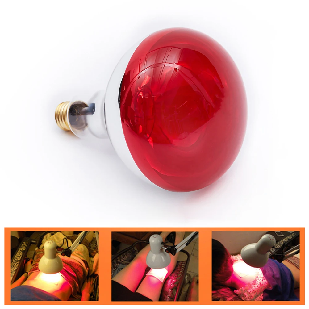 275W E27 220V LED Infrared Heat Lamp Bulb For Therapy Health Pain Relief Therapeutic Lamp Portable Durable Bulb