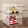 Shoe Box Storage Box Transparent Sneakers Dustproof and Anti Oxidation Shoe Storage Foldable Acrylic Shoe Cabinet Shoe Rack 2