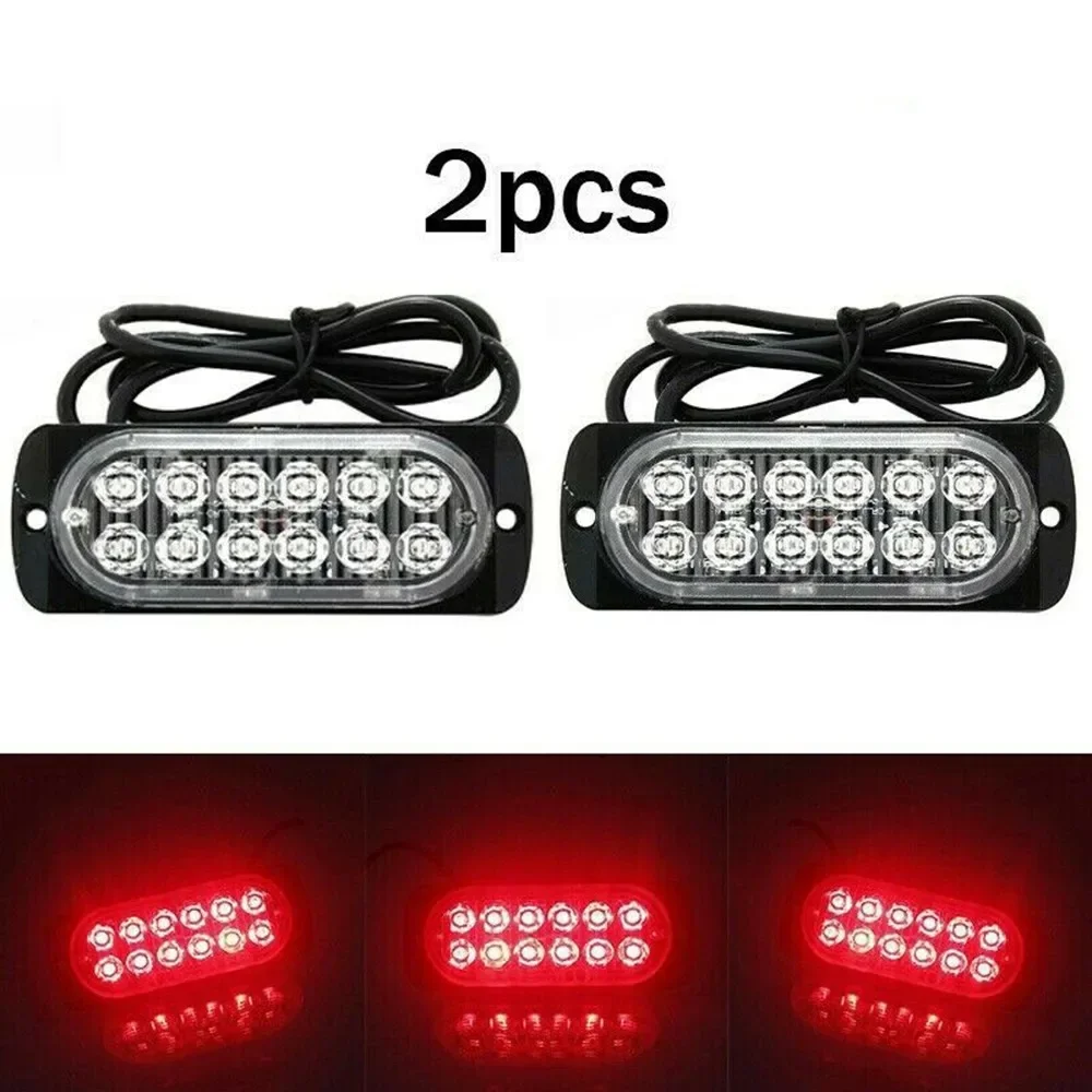 AOJO 2 Pezzi Fari Fendinebbia Posteriori Rossi LED 12V Per Auto - Foto 2
