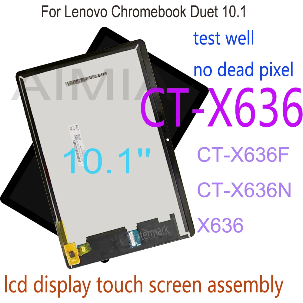 Testato Lcd Da 10.1 ''Per Lenovo Chromebook Duet 10.1 Ct-X636 Ct-X636F Ct-X636N X636 Display Lcd Touch Screen Digitizer Assembly