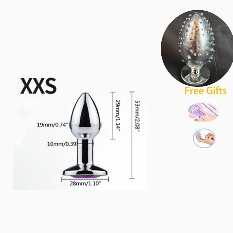 Butt Plug Sex Toys Mini Round Shaped Metal Stainless Smooth Anal Plug Stimulator Prostate Massager Anal Dildo Adult Sex Products