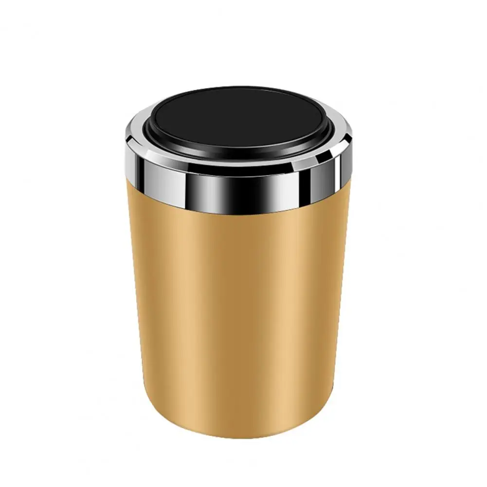 Car Ash Holder Enclosed Space With Cover Flame Retardant High-Strength Storage Container Blue Light Mini Car Ash Trash Can