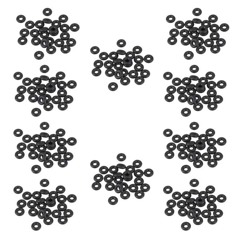 

200 Pieces 5.6 Mm Diameter 1.8 Mm Thickness Black Rubber O-Ring Oil Washers