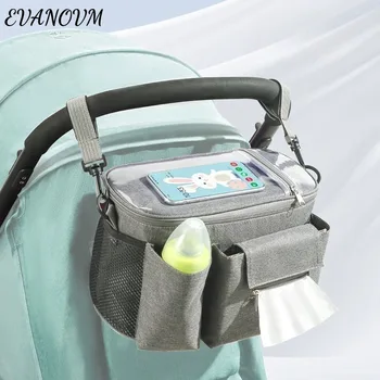 Bolsa de Pañales Impermeable Gran Capacidad para Cochecito y Viaje