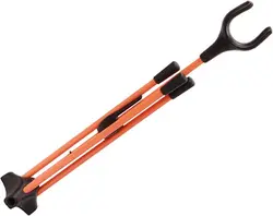 Foldable Aluminum Archery Bow Stand Rack Holder - Portable with Multiple Color Options (Orange)