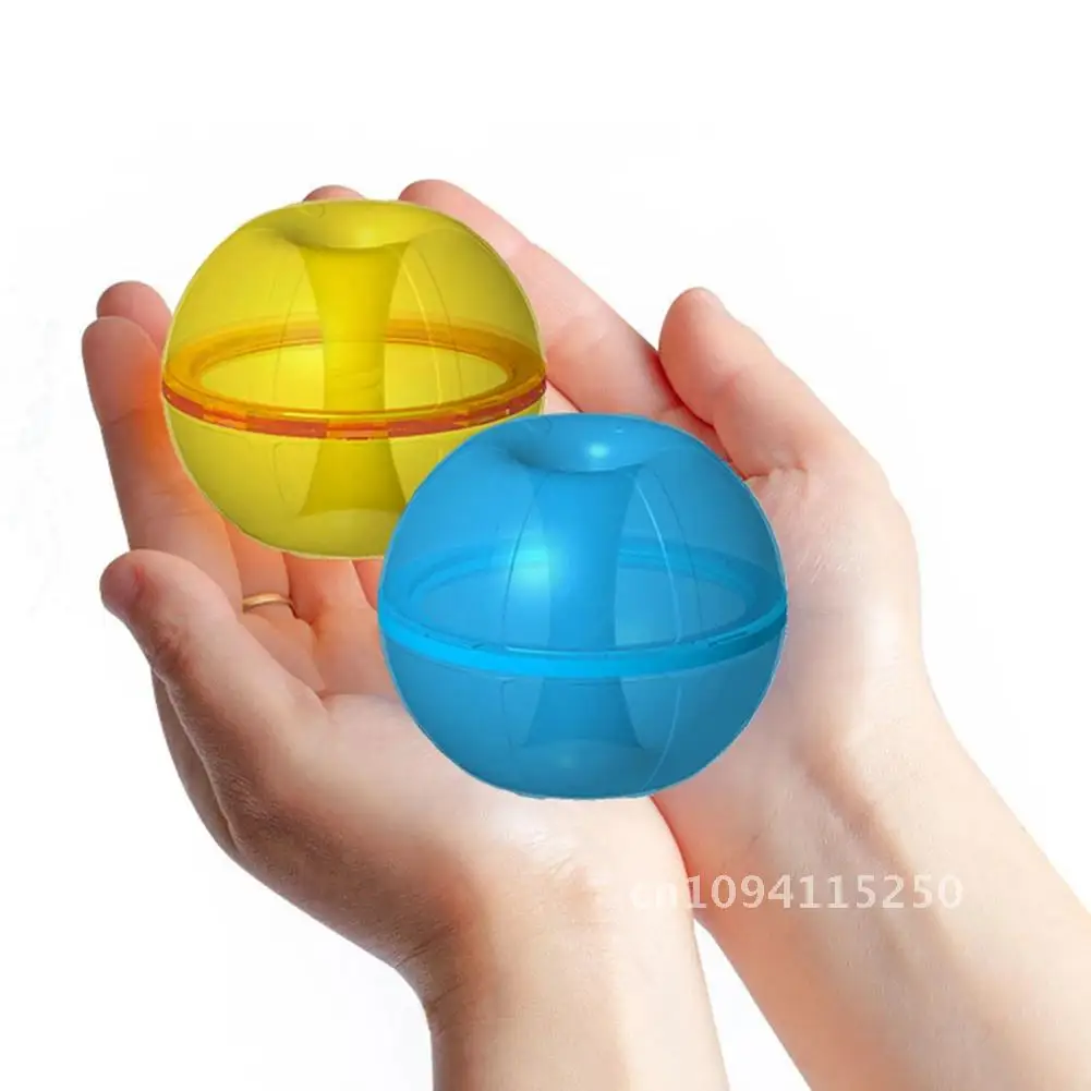 12 Pcs Magnetic Reusable Water Ball Quick Fill Pool Fun Water Mesh Toys Summer With Bath Beach Games for Fight Balloons Game Bag