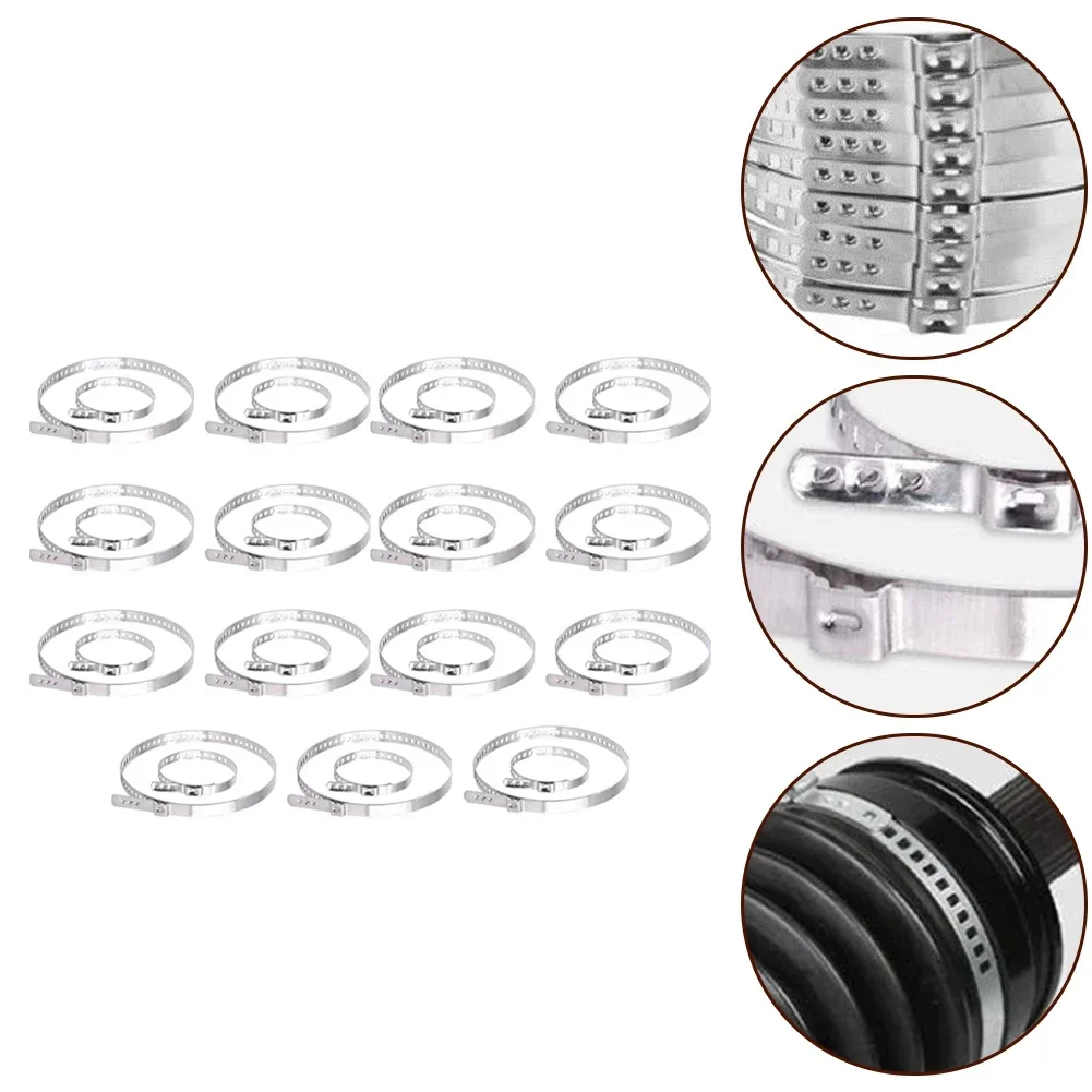 Universal CV Boot Clips Kit 30Pcs Stainless Steel CV Joint Crimp Clamps For Repairing And Securing Boots 20mm-120mm Adjusted