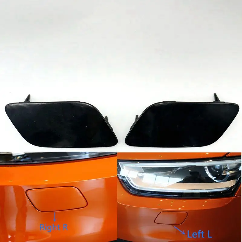 

Front Left Right Headlamp Headlight Washer Nozzle Cover Cap For Audi Q3 2012 2013 2014