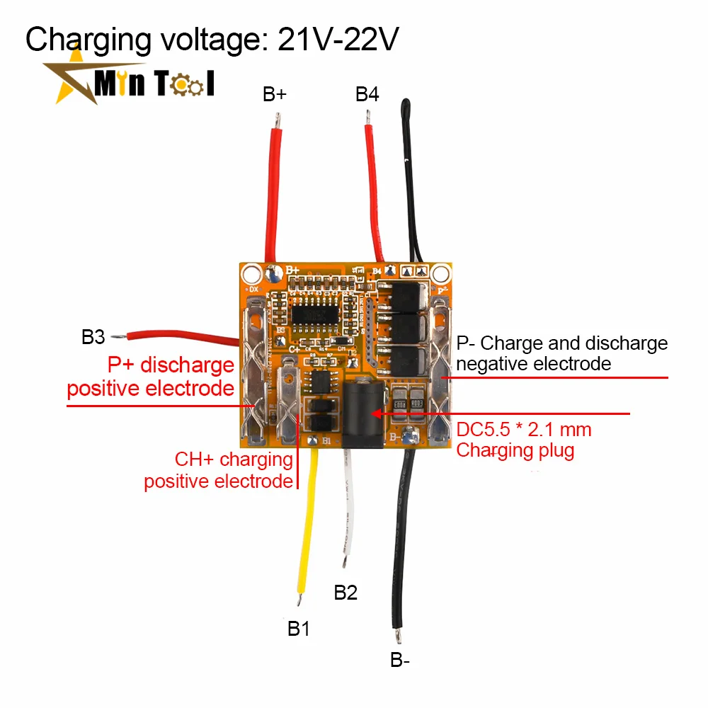 Рисунок 3 - 5S 18,5 V 21V 18650 Защитная печатная