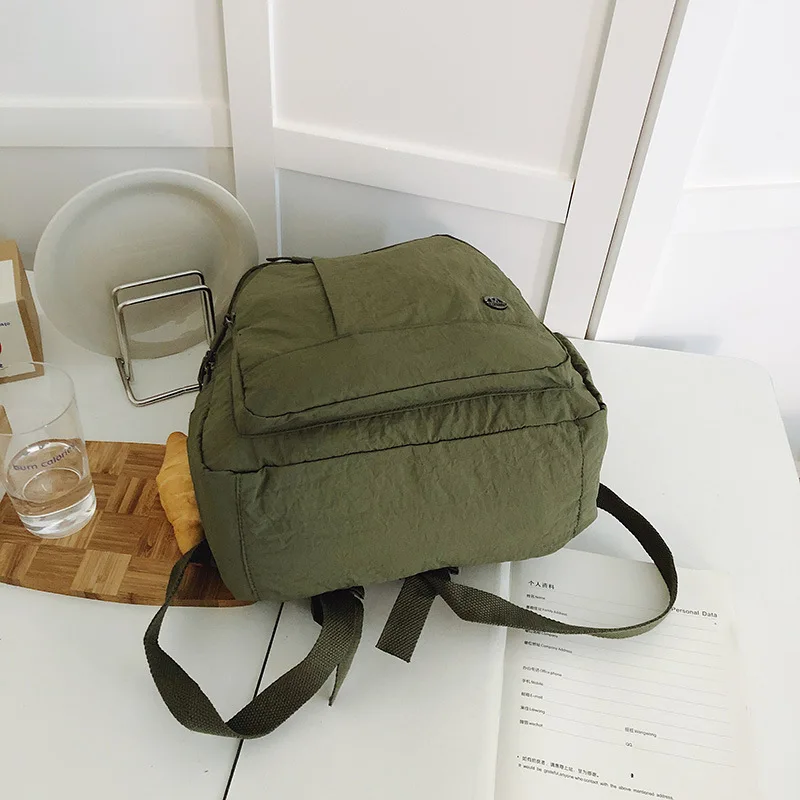 حقيبة ظهر كاجوال للنساء خفيفة الوزن ومقاومة للماء للسفر، حقيبة نسائية ذات سعة كبيرة، حقيبة ظهر مدرسية للبنات في الكلية