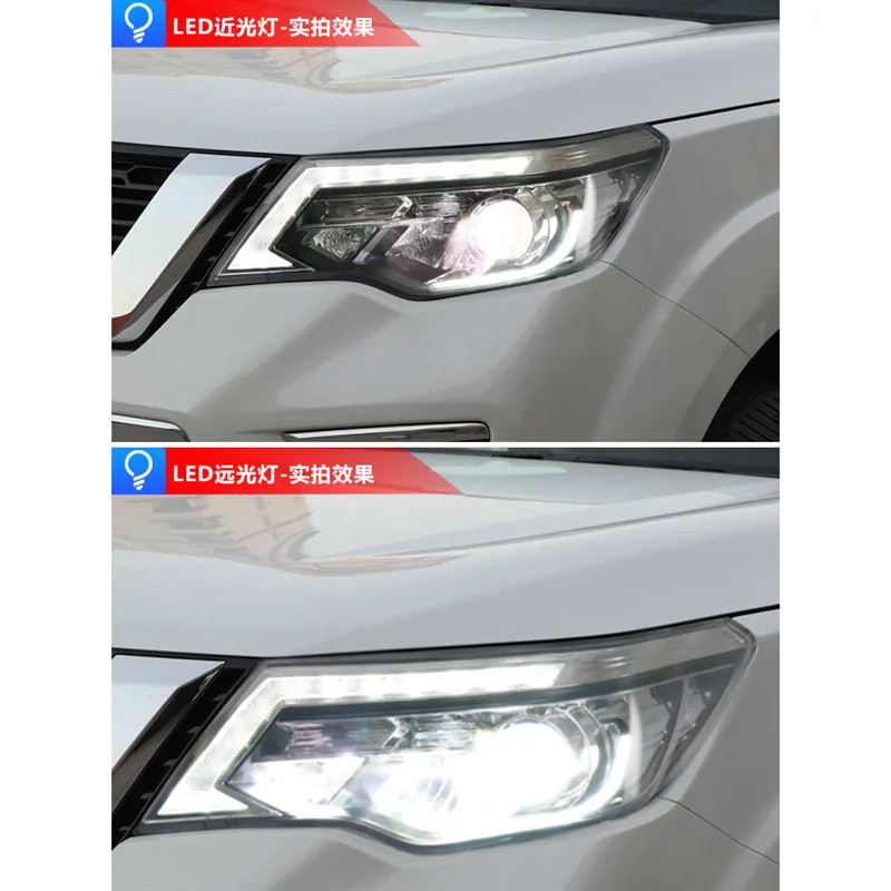로드 업 헤드램프 어셈블리, 18-20 신제품 적용 가능, LED 주간 주행 램프, 물 회전 LED 변속기