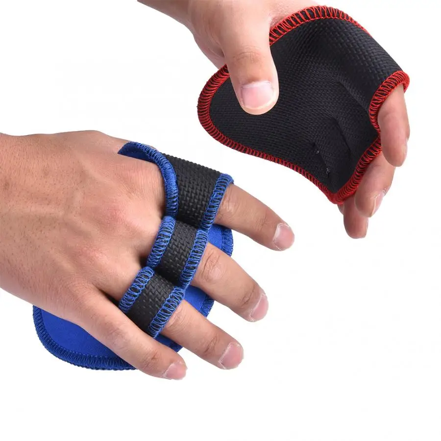1 Pair Unisex Anti Skid Weight Lifting Training Gloves Fitness Sports Body Building Dumbbell Grips Support Hand Protector