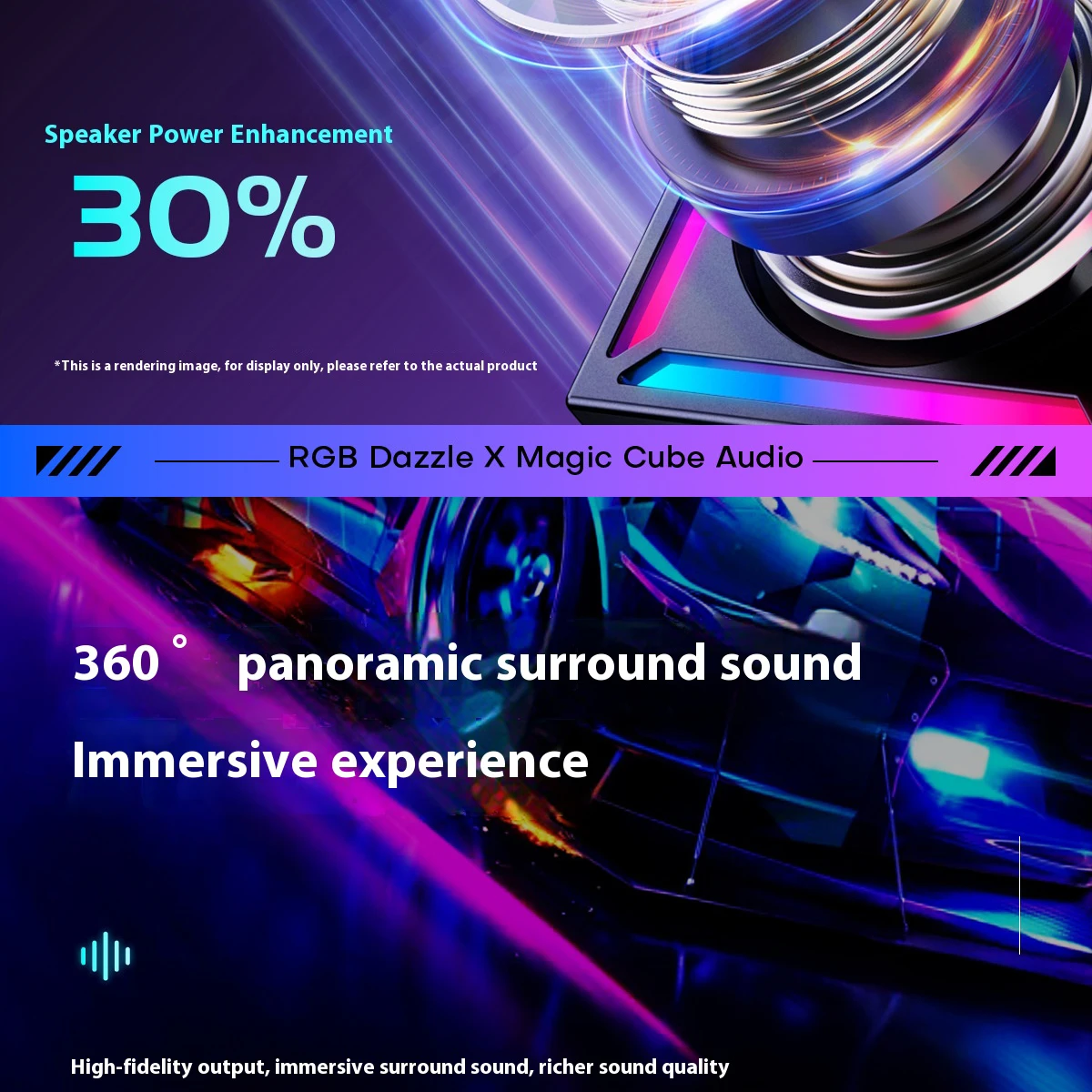 Altoparlanti Bluetooth portatili, radio FM, subwoofer per esterni, luce RGB, mini altoparlanti Bluetooth wireless intelligenti multifunzione per feste in casa_voghion.com