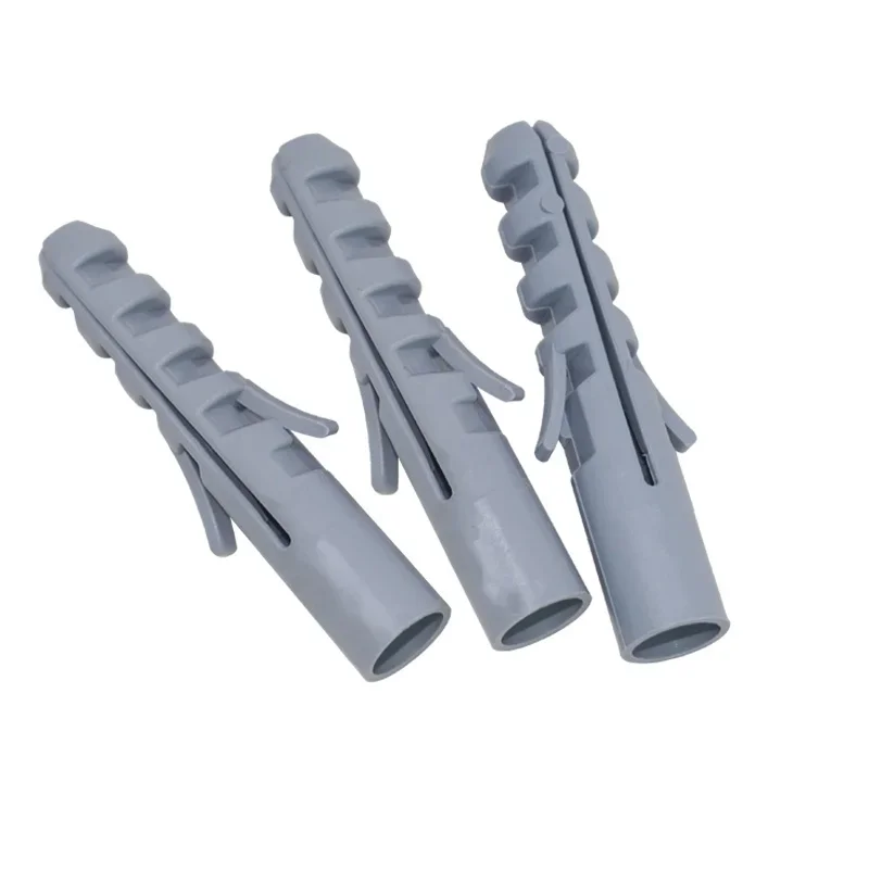 Quality Plastic Anchor M4~M14 Self Drilling Ribbed Drywall and Wall Anchor Screw Rubber Plug Wall Plug 30/50/100/200pcs drywall anchor kit,drywall anchor,plastic wall anchor