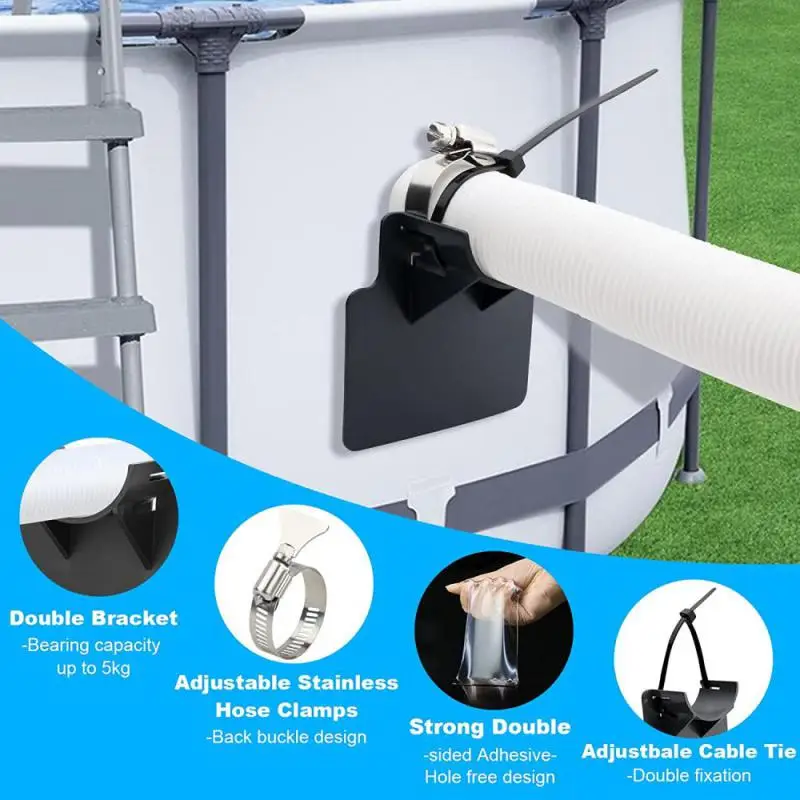 Swimming Pool Pipe Fixing Holder Mount Supports Pipes 3038mm Intex