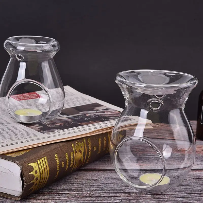 Candle Holders Glass Oil Lamp Nordic Glass Candle Heat Resistant Oil Furnace