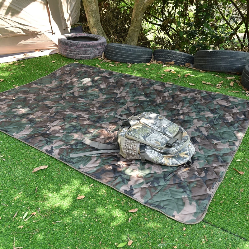 Camping Blanket Ultralight Camping Quilt Tent Cotton Down Sleeping Mat Emergency Poncho Survival